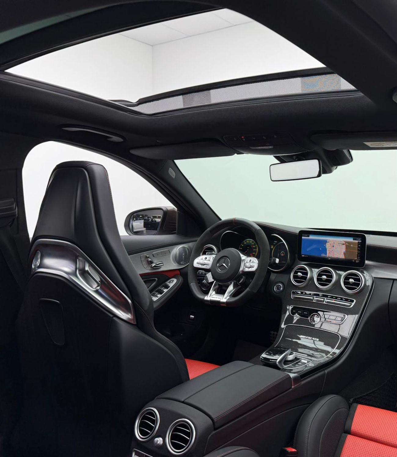 Mercedes-Benz C 63 S 2019 Mercedes Benz C63 S AMG, Warranty, Full Service History, Carbon Fiber Package, Full Option, GCC