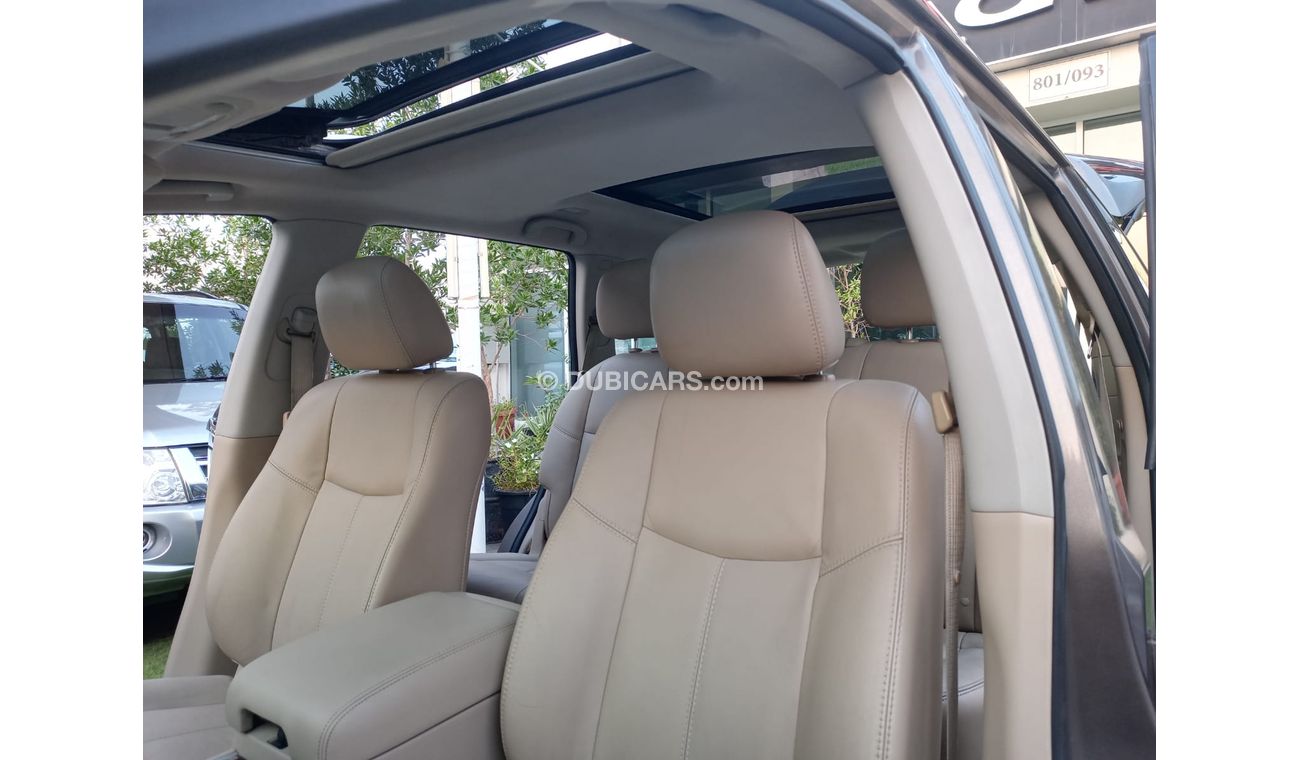 نيسان باثفايندر خليجى موديل 2014 بانوراما جلد مثبت سرعة تحكم شاشة كاميرا كرسى كهرباء بحالة ممتازة