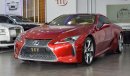 Lexus LC500 / Warranty until April 2022 / GCC Specifications