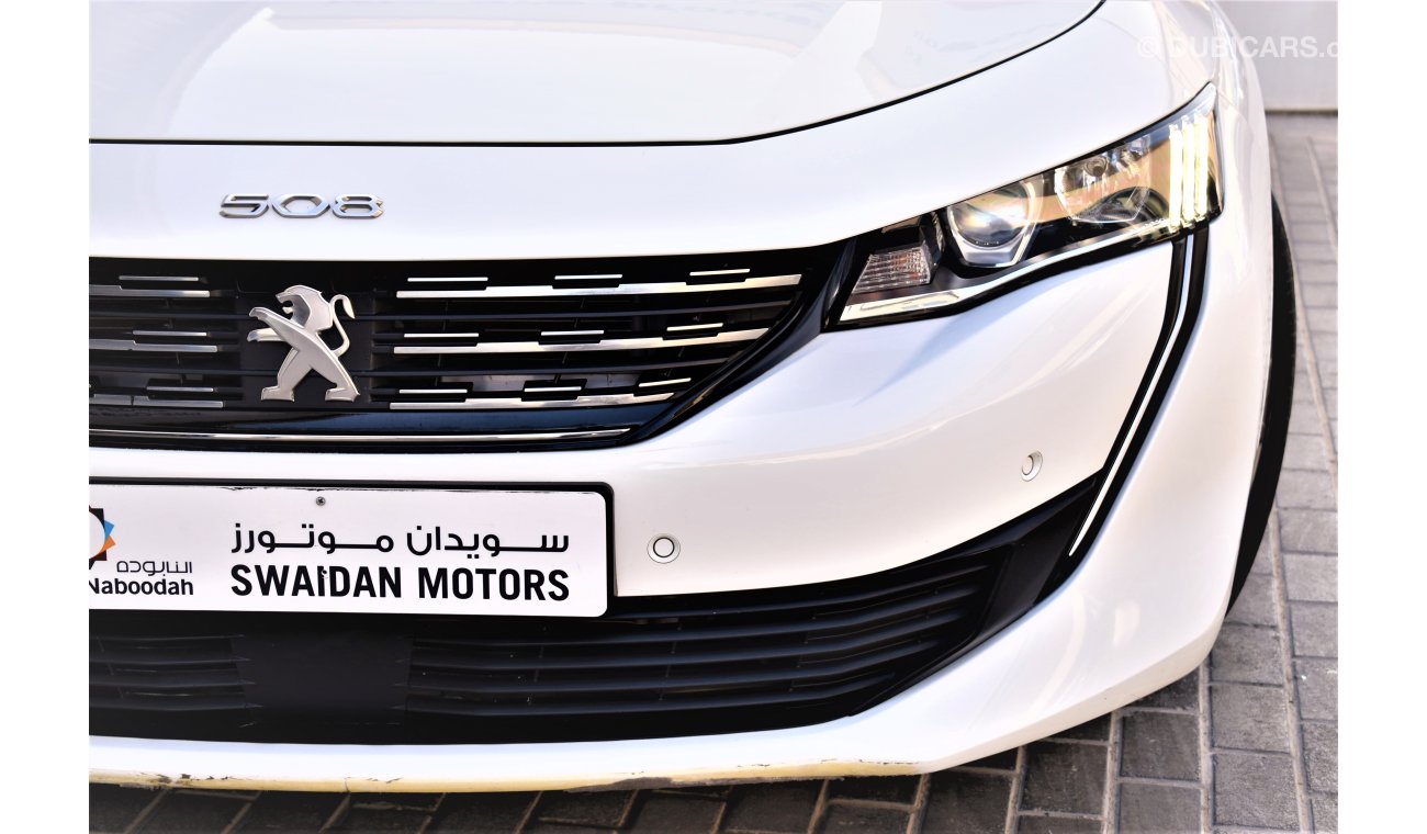 بيجو 508 AED 1565 | 508 ACTIVE 1.6 TURBO GCC DEALER WARRANTY TILL 2025