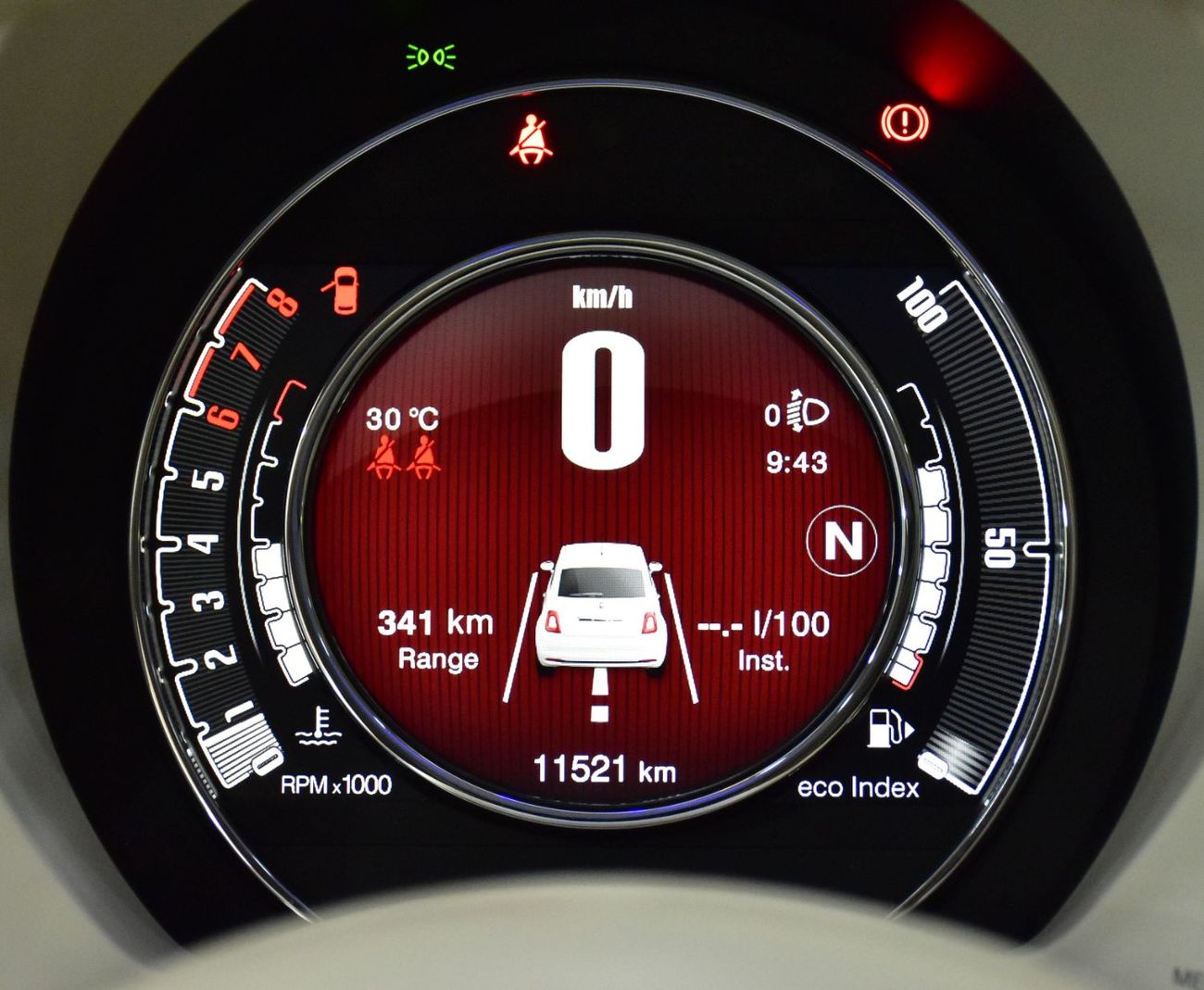 فيات 500 EXCELLENT DEAL for our Fiat 500 Dolcevita ( 2024 Model ) in Orange Color GCC Specs