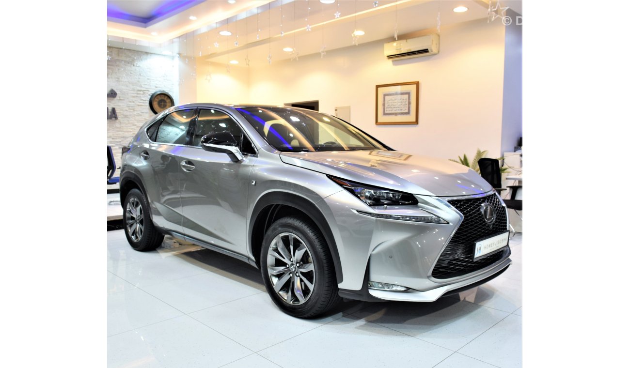 Lexus NX200t LOW MILEAGE! EXCELLENT DEAL for our Lexus NX 200t F-Sport 2017 Model!! in Silver Color! GCC Specs