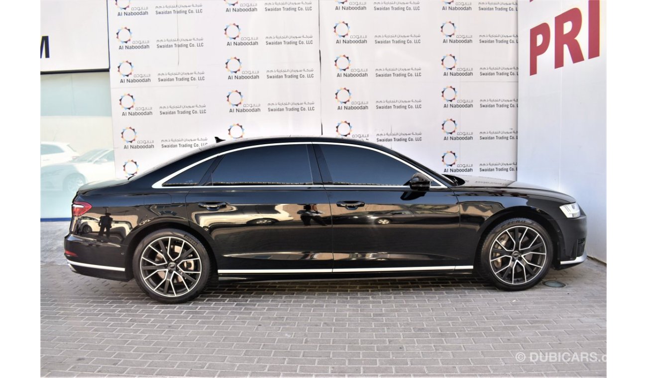 Audi A8 L AED 5290 PM | 4.0L 60TFSI 4WD V8 GCC AGENCY WARRANTY UP TO 2025 OR UNLIMITED KM