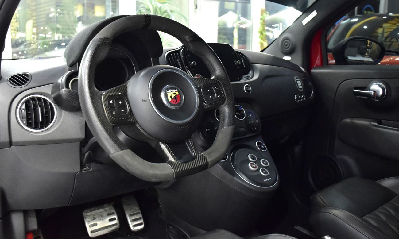 Abarth 695 EXCELLENT DEAL for our Abarth 695 Turismo Cabrio ( 2023 Model ) in Red Color GCC Specs