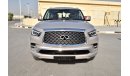 إنفينيتي QX80 8s LUXE Sensory + Pro Active + Tow 2020 Model with GCC Specs