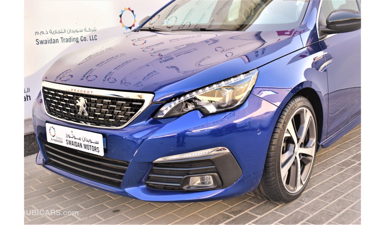 Peugeot 308 AED 1723 PM | 0% DP | 1.6L GT LINE 2020 GCC AGENCY WARRANTY