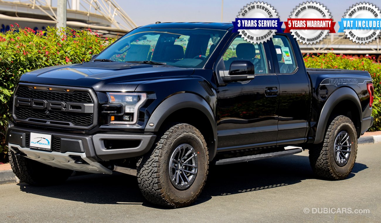 Ford Raptor Super Cab 2020 , V6 3.5L , GCC , W/5 Yrs or 100K Km WNTY & 3 Yrs or 60K Km SRVC @Al Tayer