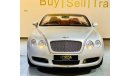 Bentley Continental GTC 2008 Bentley Continental GTC, Service History, GCC, Low Kms