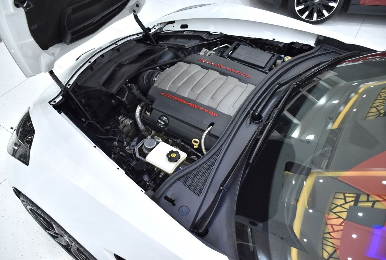 Chevrolet Corvette EXCELLENT DEAL for our Chevrolet Corvette C7 Stingray ( 2016 Model ) in White Color GCC Specs