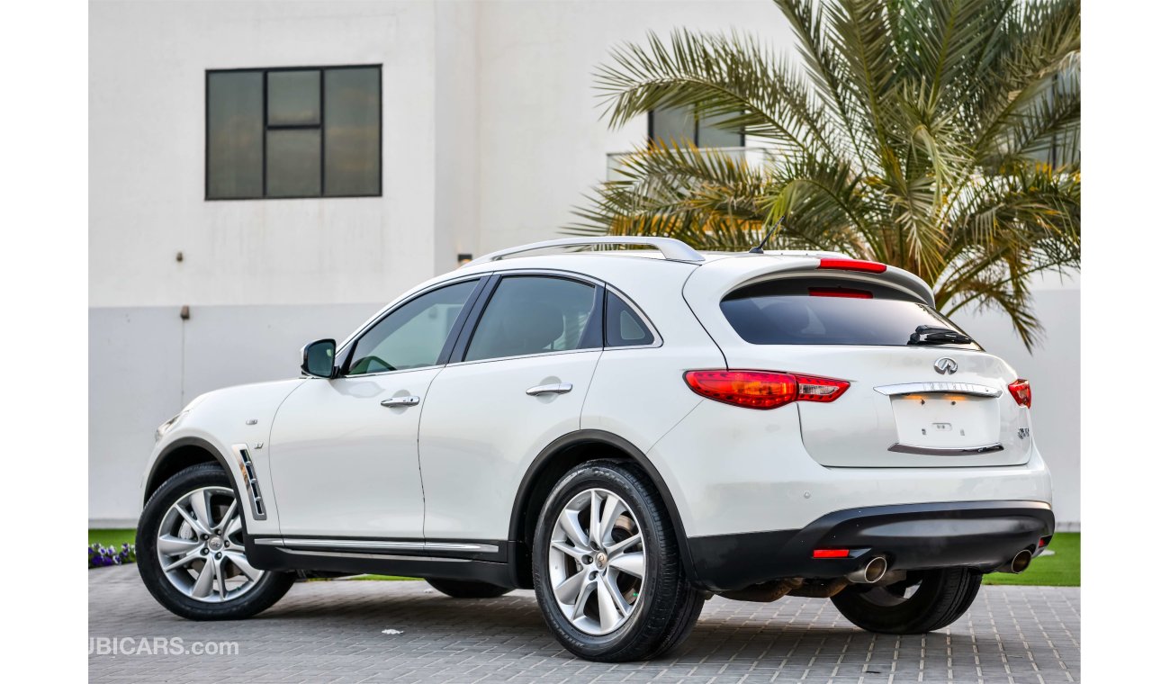 Infiniti QX70 3.7L V6 - FREE 2 Years Warranty - AED 1,547 per month - 0% Downpayment