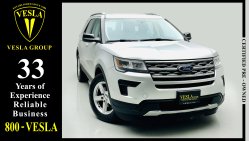 Ford Explorer XLT + LEATHER SEATS + NAVIGATION + CAMERA / GCC / 2018 / DEALER WARRANTY UNTIL 100,000KMS / 1,634DHS