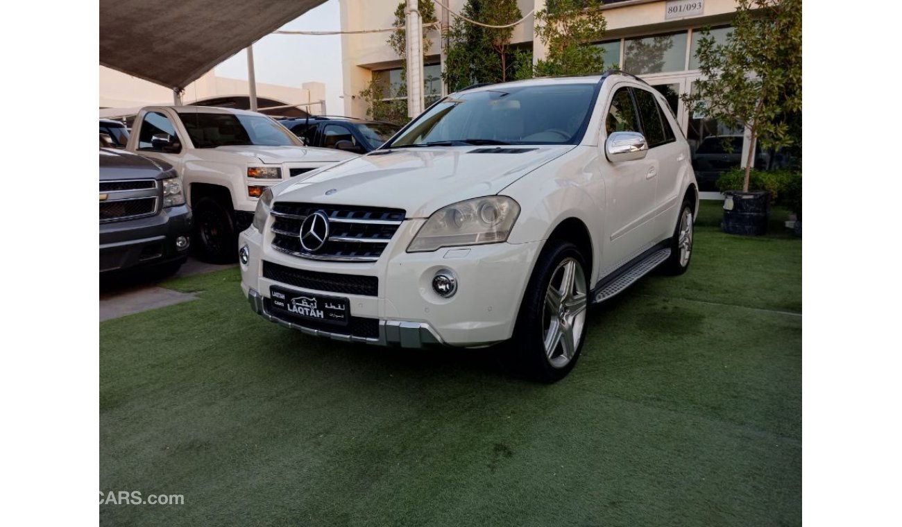 Mercedes-Benz ML 350 Gulf number one model 2009, white color, leather opening, sensors, alloy wheels, cruise control and