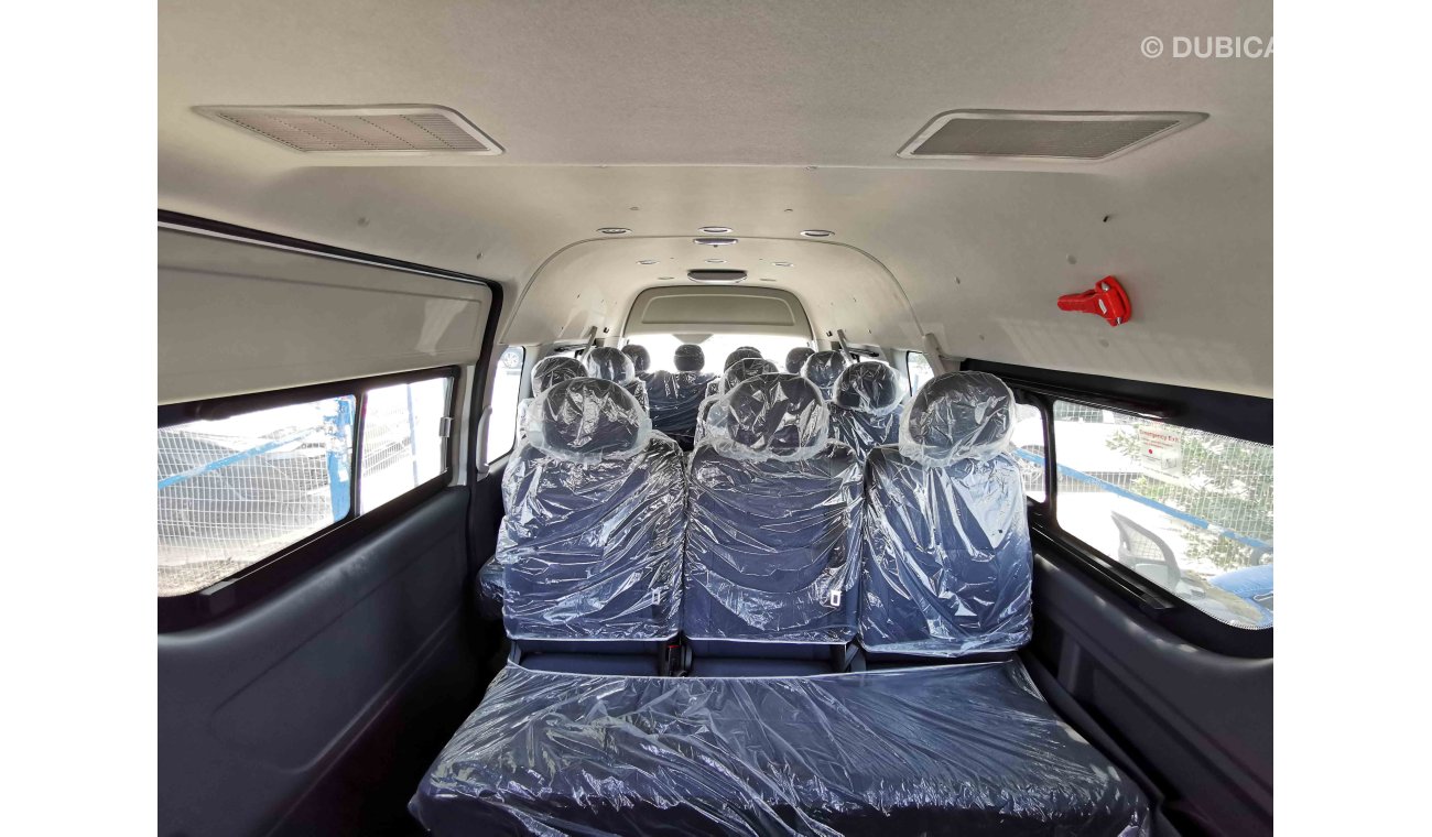 Foton View 2.4L Petrol, 15" Rims, 15 Seats, Fire Extinguisher, Front & Rear A/C, Fabric Seats (CODE # FHR01)