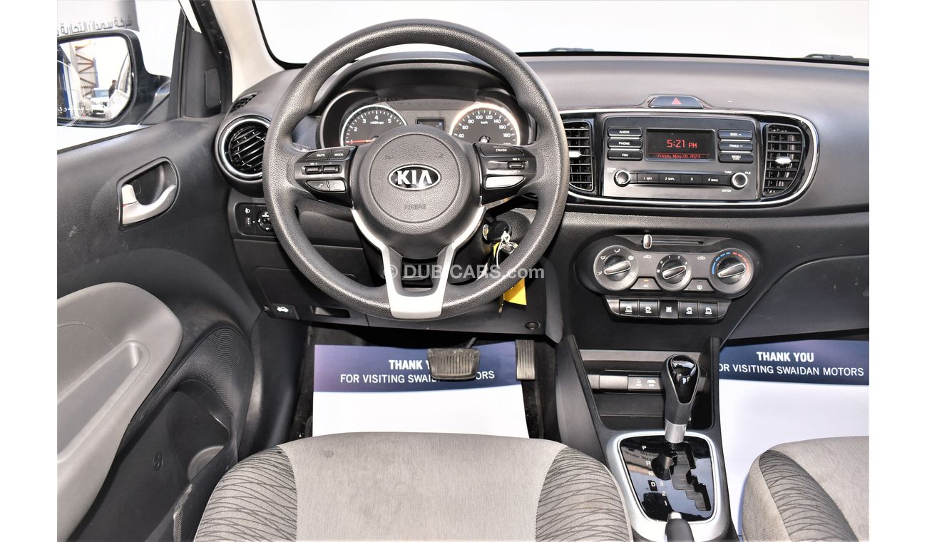 Kia Pegas AED 599 PM | 1.4L BASE GCC DEALER WARRANTY