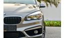 BMW 218i Active Tourer - Sat Nav, Panoramic Sunroof! Full BMW Service History - AED 1,253 Per Month - 0% DP