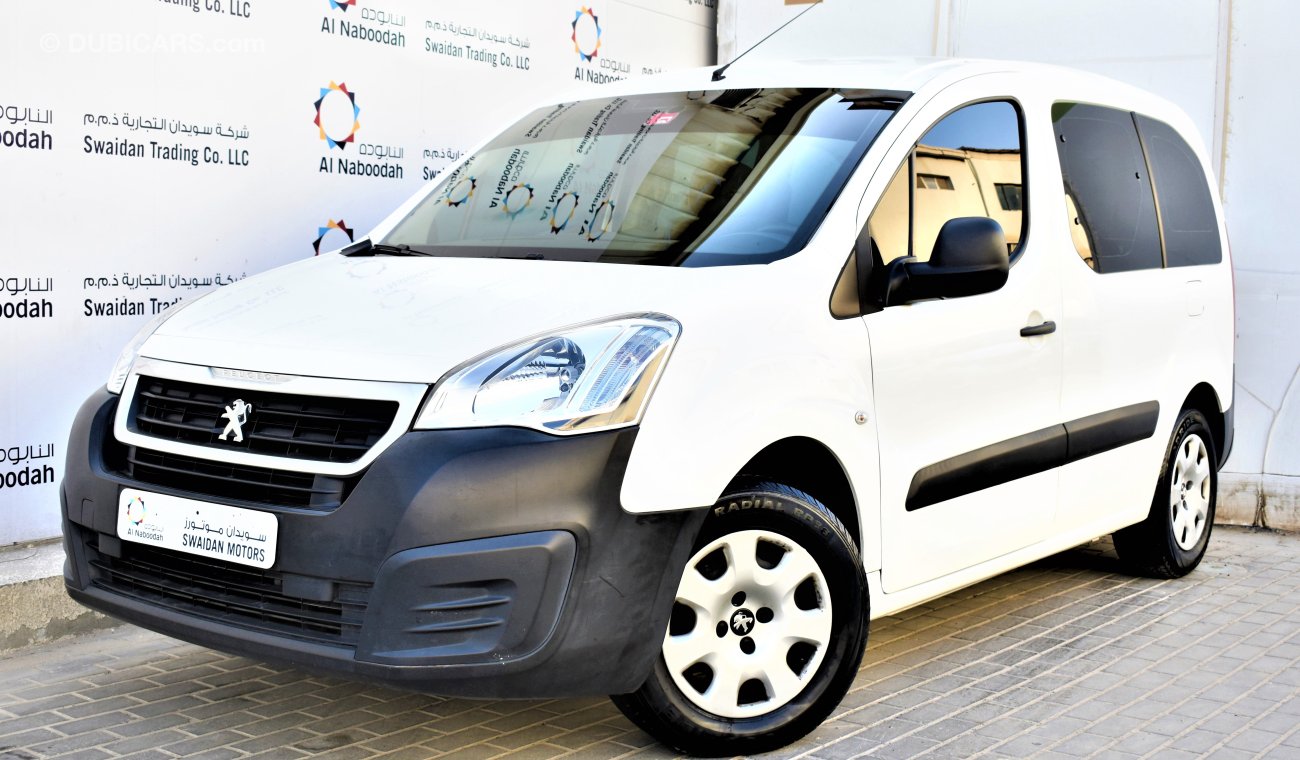 Peugeot Partner Tepee 1.6L MANUAL 2017 GCC AGENCY WARRANTY UP TO 2022 OR 100,000KM