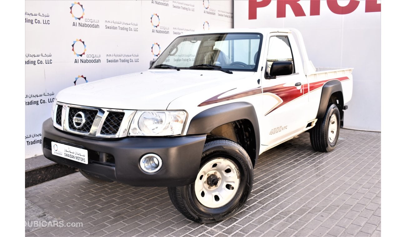 Nissan Patrol Pickup AED 1566 PM | 4.8L 4X4 SINGLE CABIN GCC WARRANTY