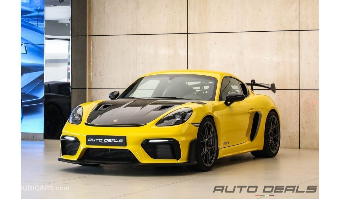 بورش كايمان جي تي ٤ Porsche 718 Cayman GT4 RS Weissach RS | 2023 - GCC - Warranty Available | 4.0L F6