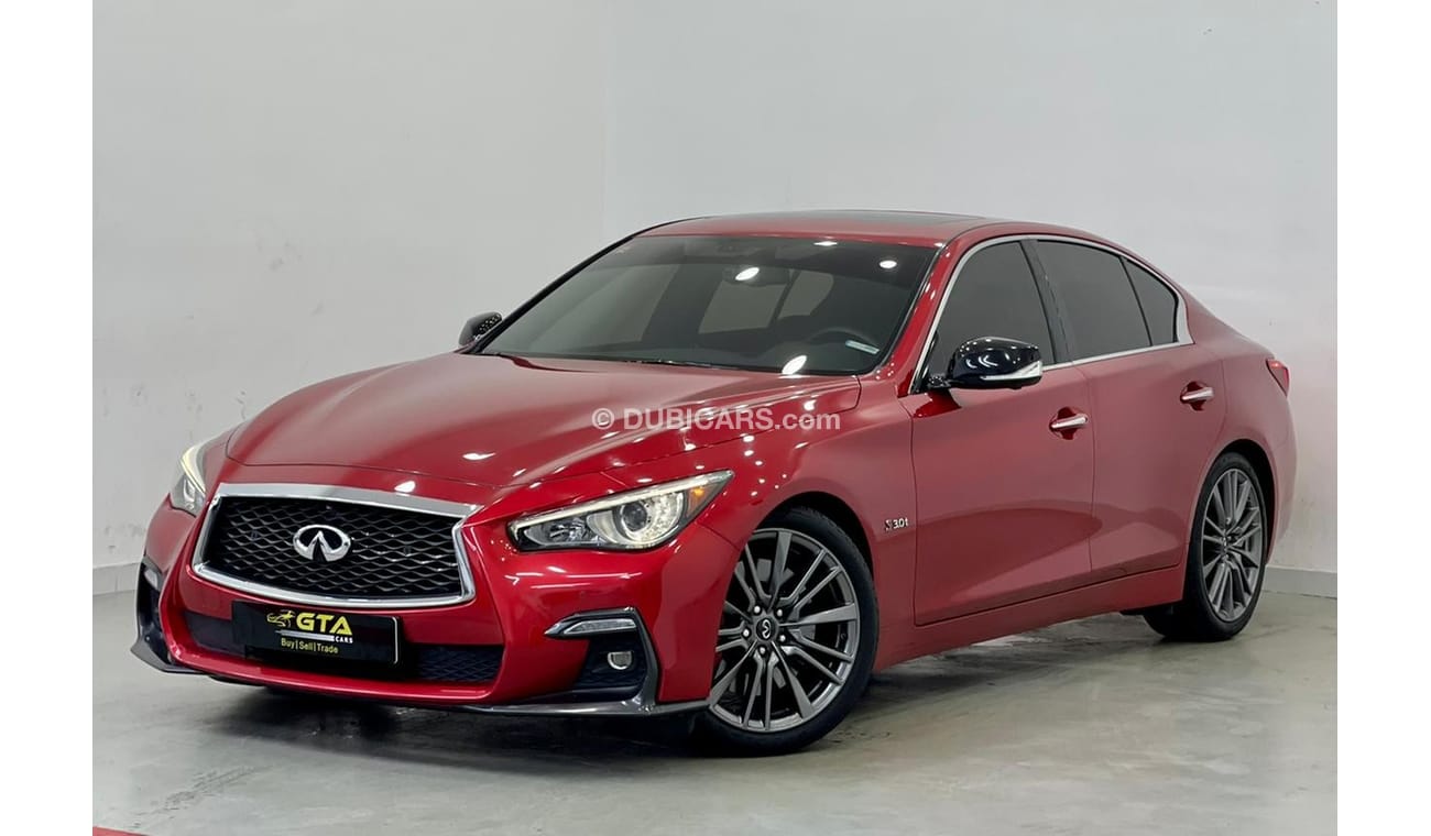 إنفينيتي Q50 ريد سبورت 400 2018 Infiniti Q50 S Red Sport, Full Rostomani History, Warranty, GCC