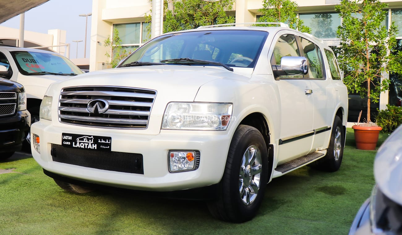 Infiniti QX56 Gulf model 2007 No. 1, white color, hole diaphragm, sensors, installed in excellent condition, you d