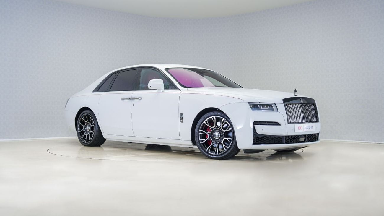 رولز رويس جوست Ghost Black Badge | AED 15,136 PM | Up to 3 Years Unlimited Warranty |
