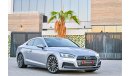 أودي A5 2.0L 40TFSI S-Line | 2,428 PM | 0% Downpayment | Agency Warranty Service Contract | Low Kms!