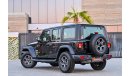 Jeep Wrangler Unlimited | 2,526 P.M | 0% Downpayment | Full Option | Amazing Condition!