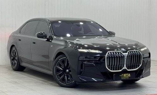 بي أم دبليو 740i M-Sport 2024 BMW 740i M-Sport, BMW warranty + Service Pack, Fully Loaded, Very Low Kms, GCC