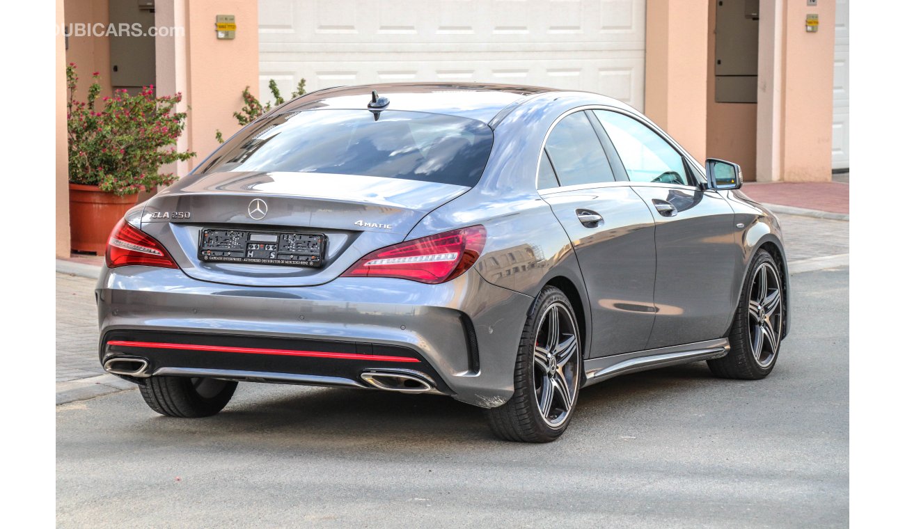 Mercedes-Benz CLA 250 2018 GCC under Warranty with Zero downpayment.