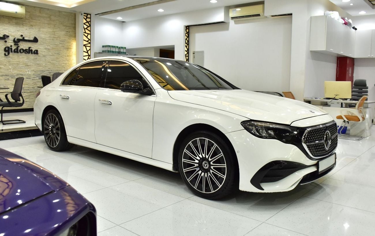 مرسيدس بنز E200 EXCELLENT DEAL for our Mercedes Benz E200 ( 2025 Model ) in White Color Korean Specs
