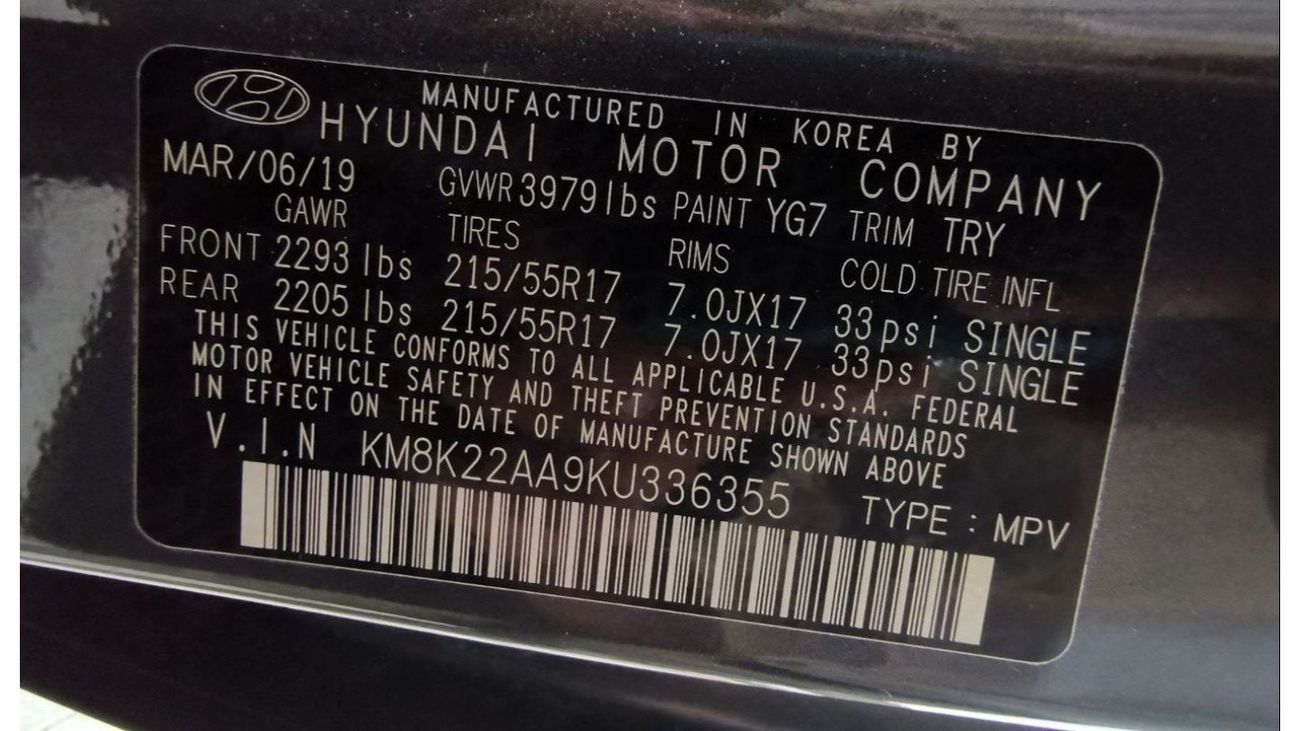 Hyundai Kona Hyundai Kona SEL - 2019 - Dark Grey