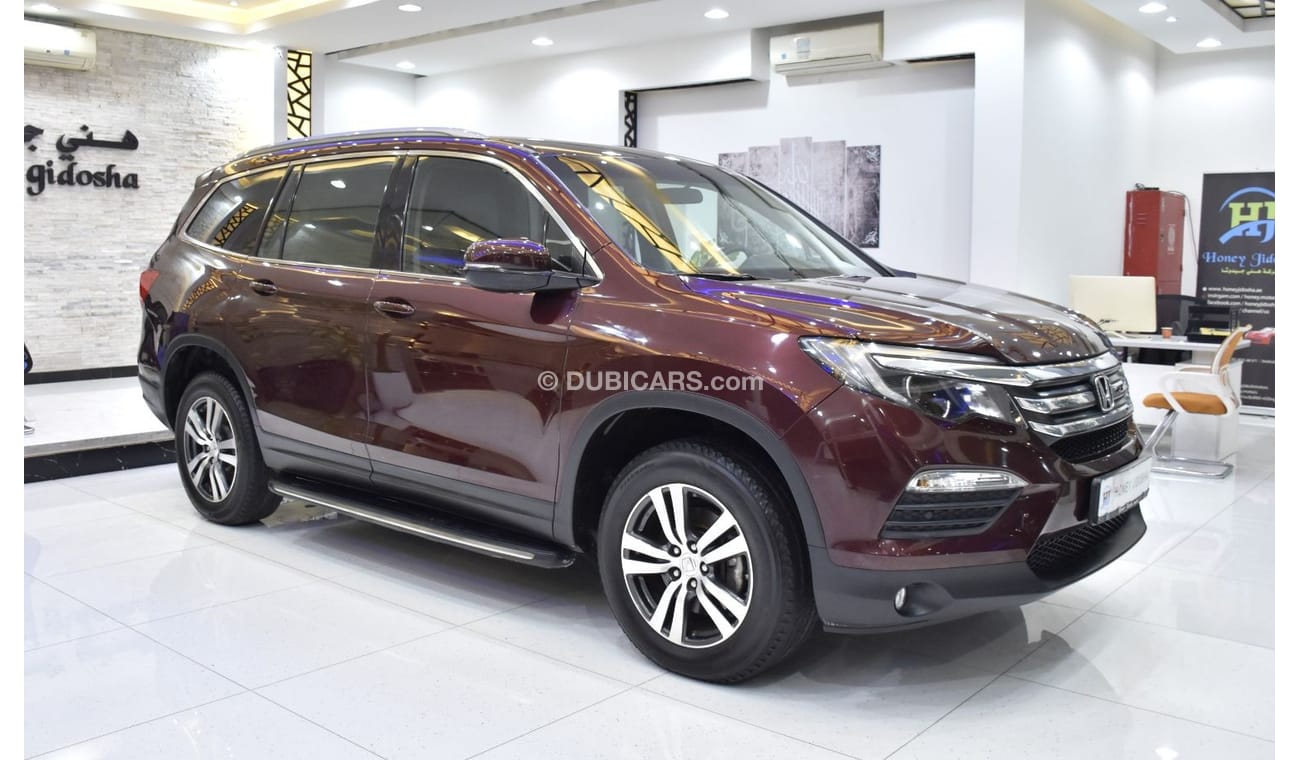 هوندا بايلوت EXCELLENT DEAL for our Honda Pilot AWD ( 2016 Model ) in Burgundy Color GCC Specs
