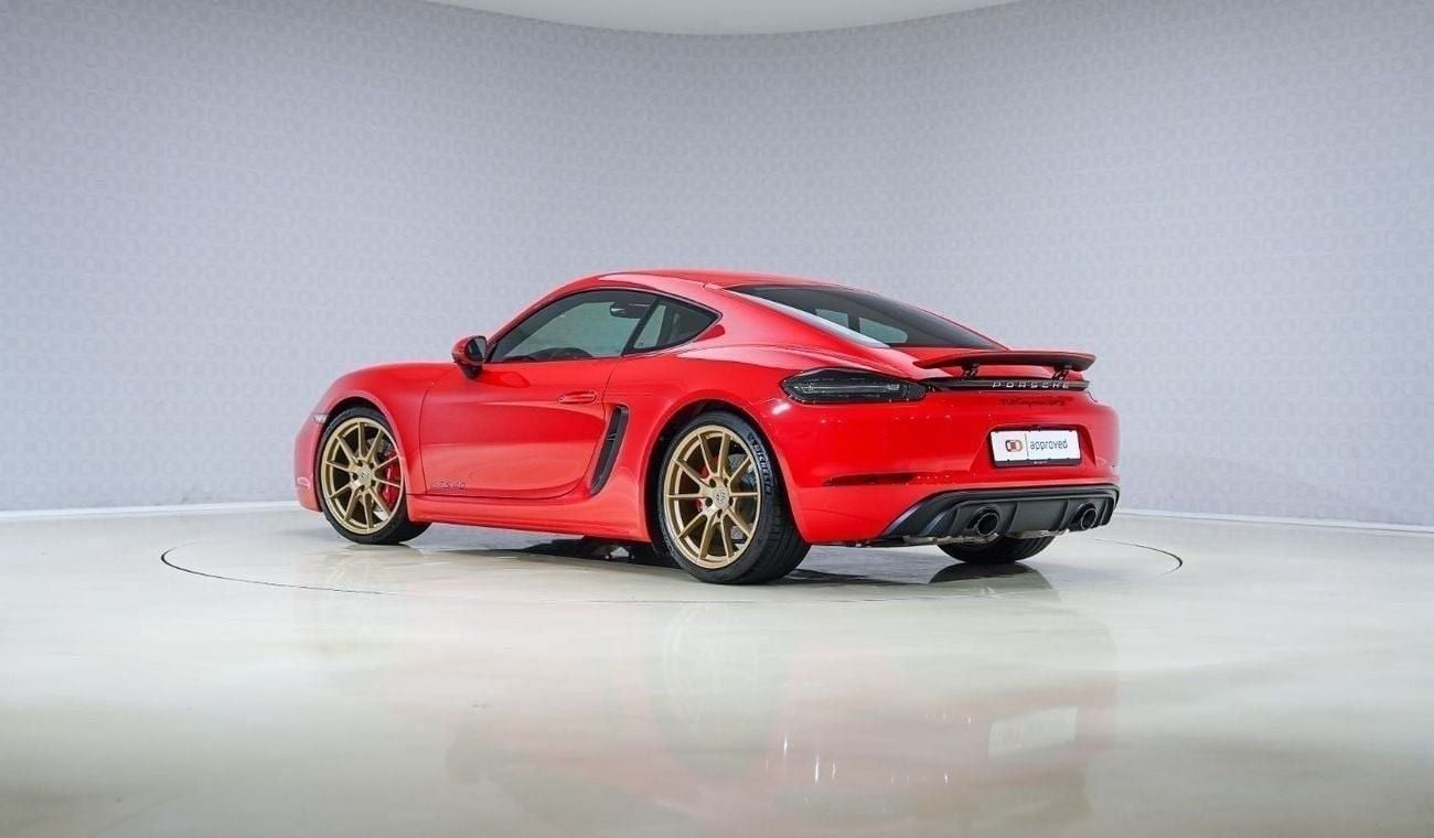 Porsche 718 Cayman GTS 4.0L A/T | AED 5,865 PM | Warranty March-2026 | GCC