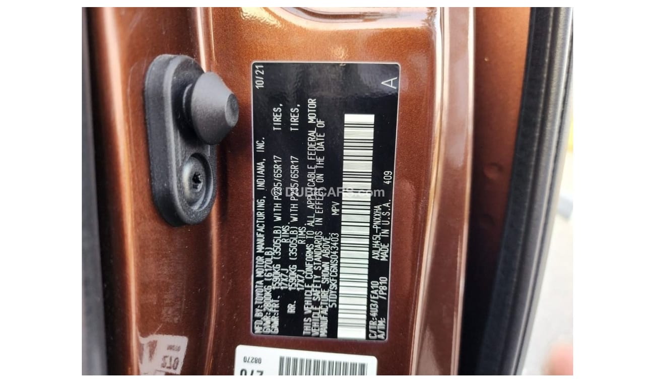 Toyota Sienna TOYOTA SIENNA FULL OPTION CLEAN CAR 2022 MODEL