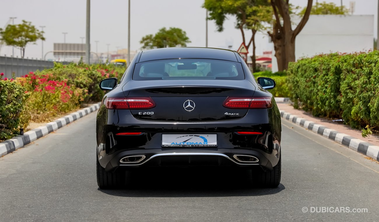 Mercedes-Benz E200 Coupe AMG , 4MATIC , 2021 , GCC , 0Km , W/3 Yrs or 100K Km WNTY