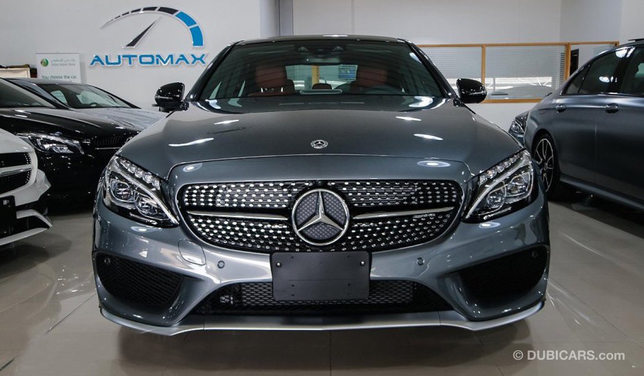 مرسيدس بنز C 43 AMG 4MATIC, V6 Biturbo, GCC Specs with 2 Years Unlimited Mileage Warranty