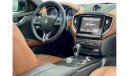 مازيراتي جيبلي 2018 Maserati Ghibli, October 2022 Maserati Warranty, Full Maserati Service history, Very low kms, G