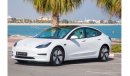 Tesla Model 3 TESLA Model 3 Standard Auto Pilot  White Interior  GCC 2023 ZERO km Under Warranty