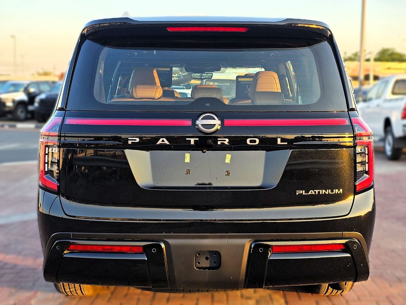 نيسان باترول Nissan Patrol LE Platinum City 3.5l Twin turbo petrol A/T 4WD SUV Black Color Inside Tan GCC 2026 Mo