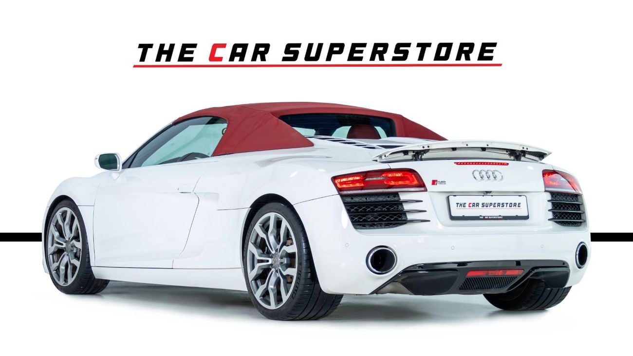 Audi R8 Spyder FSI 4.2L (430 HP) GCC-V8 Naturally Aspirated-Red Interior-Bang Olufsen Sound System