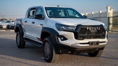 Toyota Hilux GR Sport 4.0L Automatic . Petrol . Pick Up Truck . Four Wheel Drive . 5 Seats . 4 Doors ▾