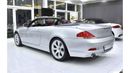 BMW 650i EXCELLENT DEAL for our BMW 650i Convertible ( 2006 Model ) in Silver Color GCC Specs