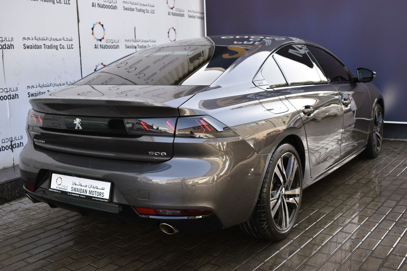 بيجو 508 AED 1679 PM | 1.6L GT GCC ANUFACTURER WARRANTY | UP TO 2027 OR 200K