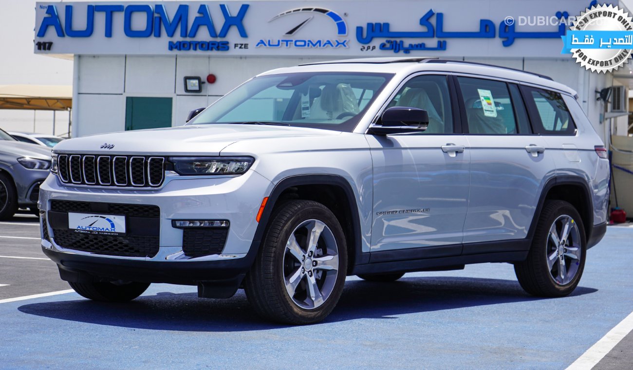 Jeep Grand Cherokee Limited L 4X4 , 7 Seaters , GCC , 2021 , 0Km , (ONLY FOR EXPORT)