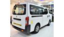 Nissan Urvan 14 Seater Van ORIGINAL PAINT ( صبغ وكاله ) Nissan Urvan NV350 2016 Model! GCC Specs