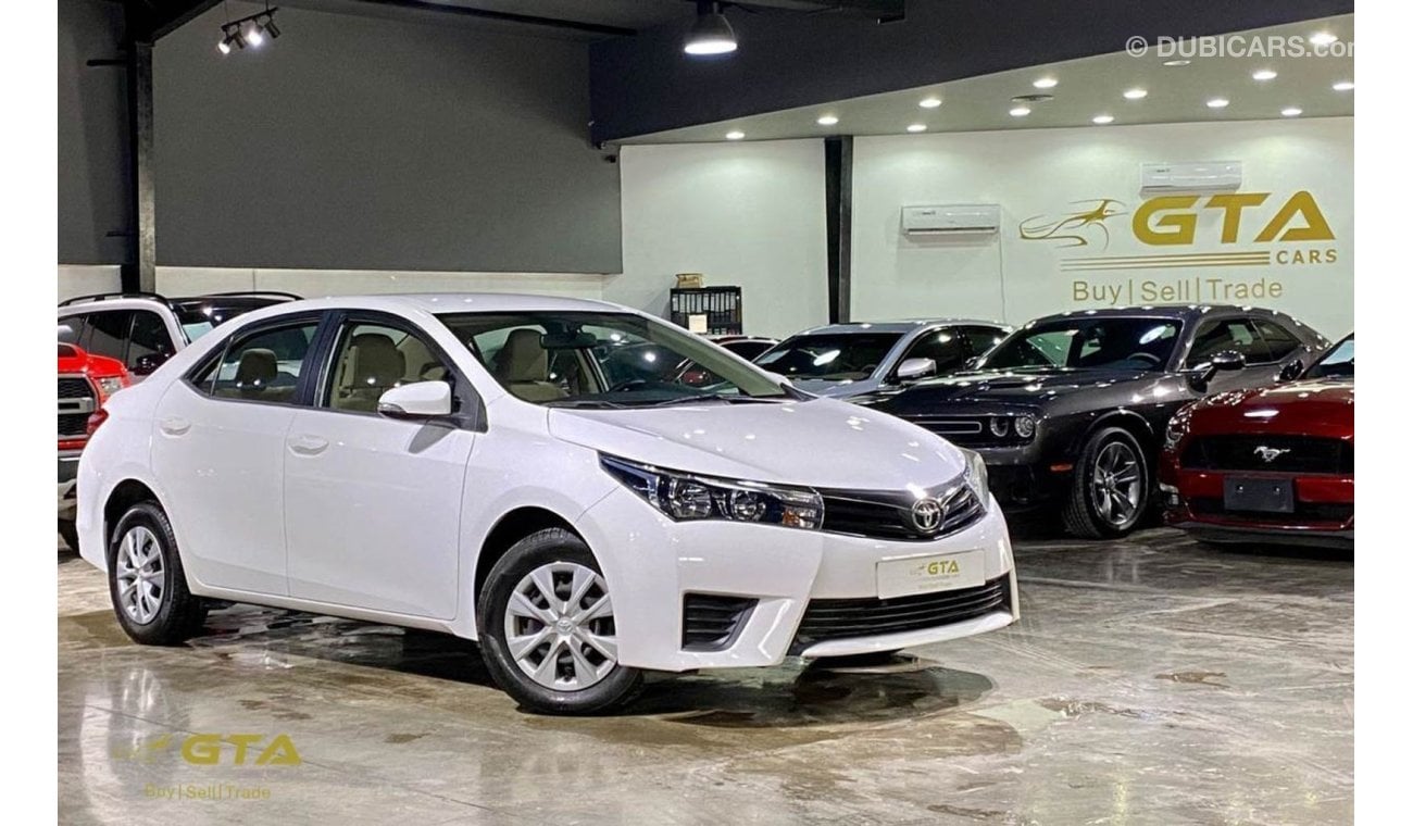 تويوتا كورولا 2015 Toyota Corolla 1.6L, Warranty, Service History, GCC, Low Kms