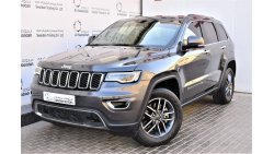 Jeep Grand Cherokee AED 3330 PM | 3.6L LIMITED V6 4X4 GCC DEALER WARRANTY