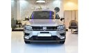 فولكس واجن تيجوان AGENCY WARRANTY FULL SERVICE HISTORY ( ORIGINAL PAINT صبغ وكاله ) Volkswagen Tiguan 2017 Model! GCC