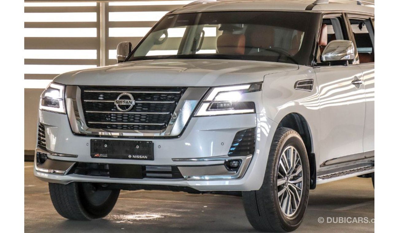 نيسان باترول Nissan Patrol Platinum V6 2020 GCC under Agency Warranty with Zero Down-Payment.