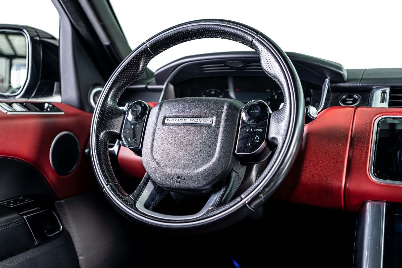 Land Rover Range Rover Sport GCC-22 Inch Rims-Black Contracting Roof-Red Interior